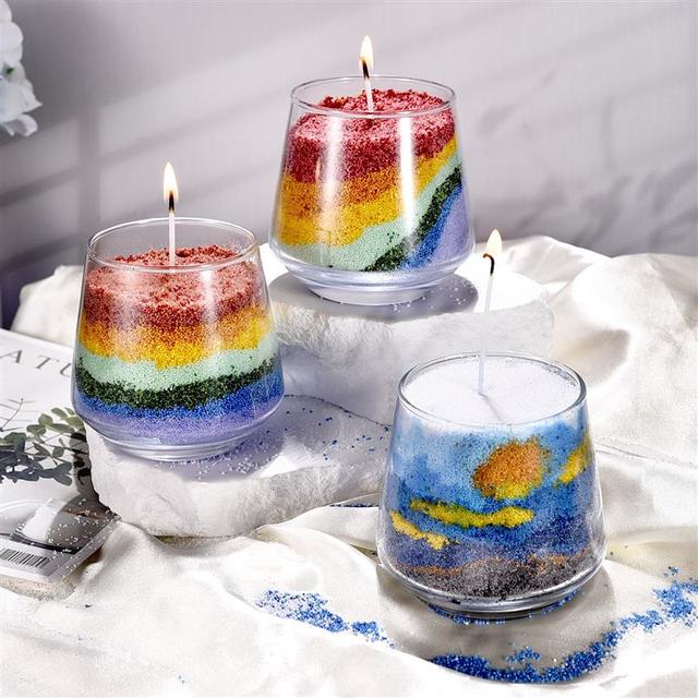 10G Colorful Sand Wax Ice Flower Wax DIY Candle Making Accessories